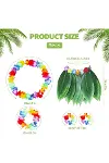 Çocuk Hawaii Kostüm Seti - Yaprak Etek Hawaii Set - 5 Parça-2