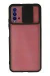 Xiao Red 9T Kılıf Palm Buzlu Kamera Sürgülü Silikon - Siyah-1