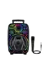 Karaoke Hoparlör RGB LED Işıklı USB FM Radyo Destekli Taşınabilir Speaker-2
