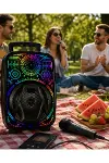 Karaoke Hoparlör RGB LED Işıklı USB FM Radyo Destekli Taşınabilir Speaker-1
