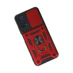 Xiao Poco M4 Pro 4g Kılıf Pars Lens Yüzüklü Silikon - Kırmızı-3