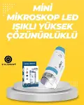 Taşınabilir LED Işıklı Cep kroskop – 80X–200X Büyütme-1