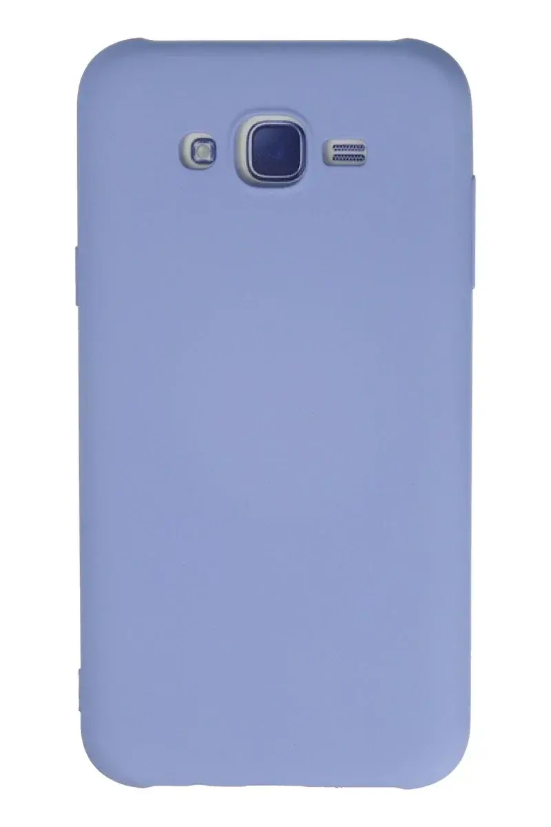 Samsung Galaxy J7 Kılıf Nano içi Kadife Silikon - Lila