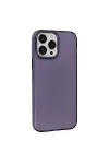 Apple iPhone 14 Pro Kılıf Modos Metal Kapak - Derin Mor-3