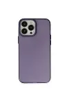 Apple iPhone 14 Pro Kılıf Modos Metal Kapak - Derin Mor-1