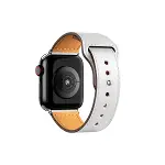Apple Watch 38mm Kr415 Luaz Deri Kordon (saat Değildir) - Beyaz-1