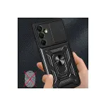 Samsung Galaxy A36 Kılıf Pars Lens Yüzüklü Silikon - Yeşil-3