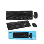 Kablosuz Multimedia Klavye - Mouse Seti Siyah Q Klavye KM-510-1