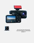 Üç Kameralı Dash Cam 170° Geniş Açılı Full HD Gece Görüşlü-4