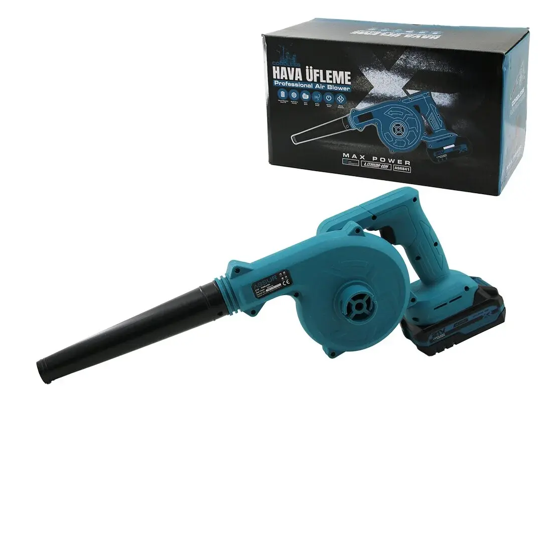 Cordless BL11 Şarjlı Hava Üfleme Makine Körük - Kompresör 21V Üfleme Hız = 2M3 / Dak.