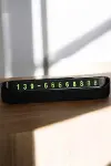 Araç İçi Numaratör Numaralık Torpido Üstü Açılır Kapanır Telefon Numarası Bırakma-2