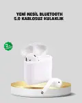 2. Nesil Bluetooth 5.0 Kablosuz Kulaklık Su Geçirmez HD Ses-1