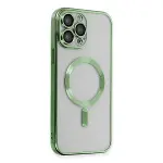 Apple İphone 15 Pro Kılıf Kross Magneticsafe Kapak - Koyu Yeşil-2