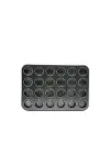 24 Gözlü Metal Muffin Kek Kalıbı Siyah-2