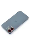 Apple iPhone 12 Metal Kamera Lens Koruma Cam - Kırmızı-1