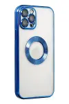 Apple iPhone 12 Pro Kılıf Slot Silikon - Mavi-2