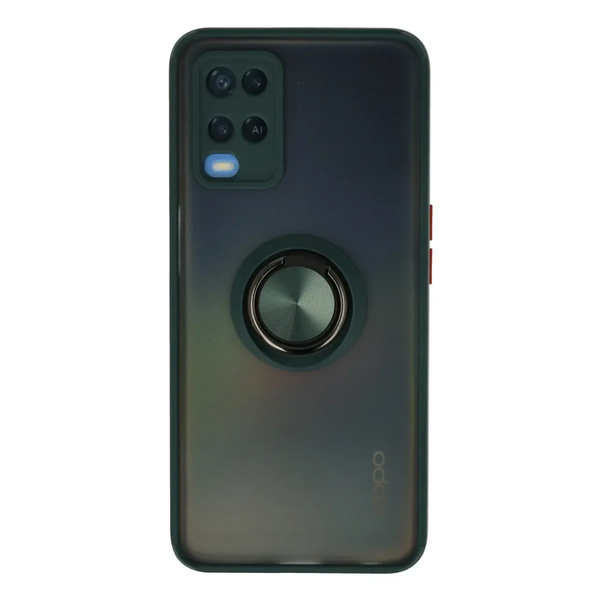 Oppo A54 4g Kılıf Montreal Yüzüklü Silikon Kapak - Yeşil