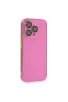 Apple iPhone 14 Pro Kılıf Armada Lensli Kapak - Pembe-1