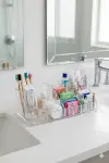 Şeffaf Akrilik Banyo Kozmetik Düzenleyici Organizer 13x22x8 cm-1