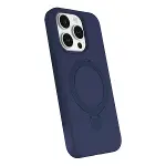 Apple İphone 15 Pro Max Regal Magsafe Standlı Kapak - Lacivert-2