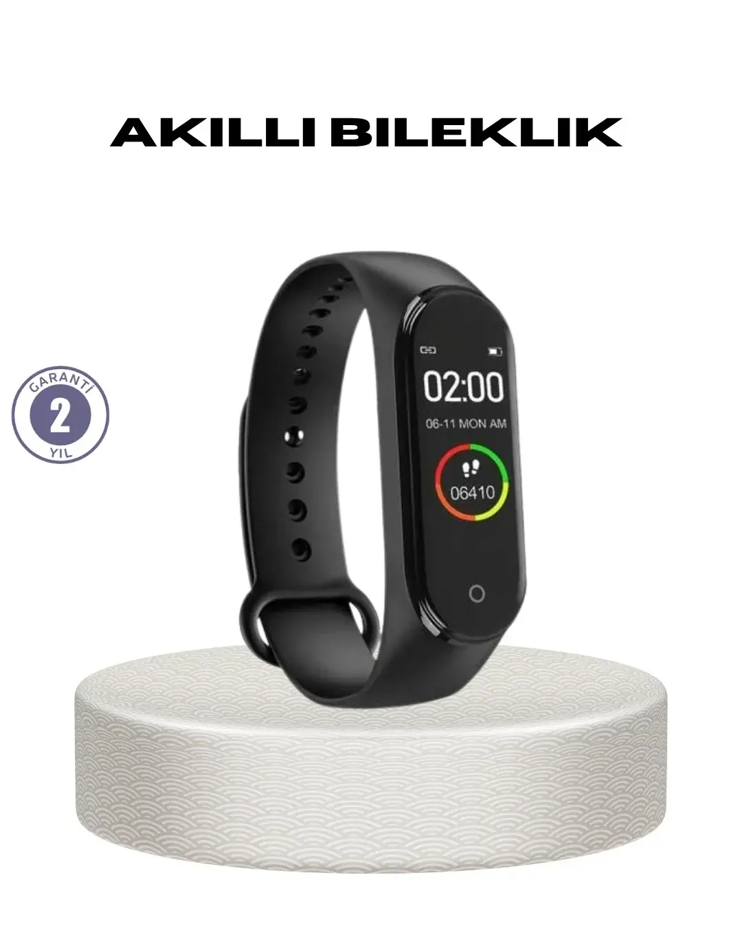 Akıllı Bileklik 0.96 İnç Ekran Kalp Atışlı Kan Basınçlı IP67 Suya Dayanıklı