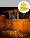 3x3 Metre Şelale LED Perde Işık İç Dış Mekân Dekorasyonu-3