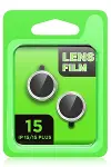 Apple iPhone 15 Plus Raze Metal Kamera Lens - Pembe-2