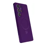 Samsung Galaxy S24 Ultra Regal Magsafe Standlı Kapak - Derin Mor-2