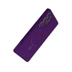 Samsung Galaxy S24 Ultra Regal Magsafe Standlı Kapak - Derin Mor-3