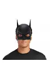 Siyah Renk Çocuk Boy Arkadan Lastikli Batman Maskesi A Kalite 20x14 Cm-4