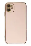 Apple iPhone 12 Kılıf Volet Silikon - Pembe-2