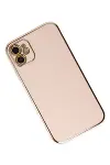Apple iPhone 12 Kılıf Volet Silikon - Pembe-3
