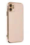 Apple iPhone 12 Kılıf Volet Silikon - Pembe-1