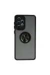 Samsung Galaxy A33 5G Kılıf Montreal Yüzüklü Silikon Kapak - Siyah-1