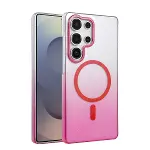 Samsung Galaxy S25 Ultra Glossy Magsafe Kapak - Pembe-1