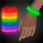 Glow Partisi Glow Ekstra Kalın Fosforlu Bileklik 6 Renk 6 Adet-1