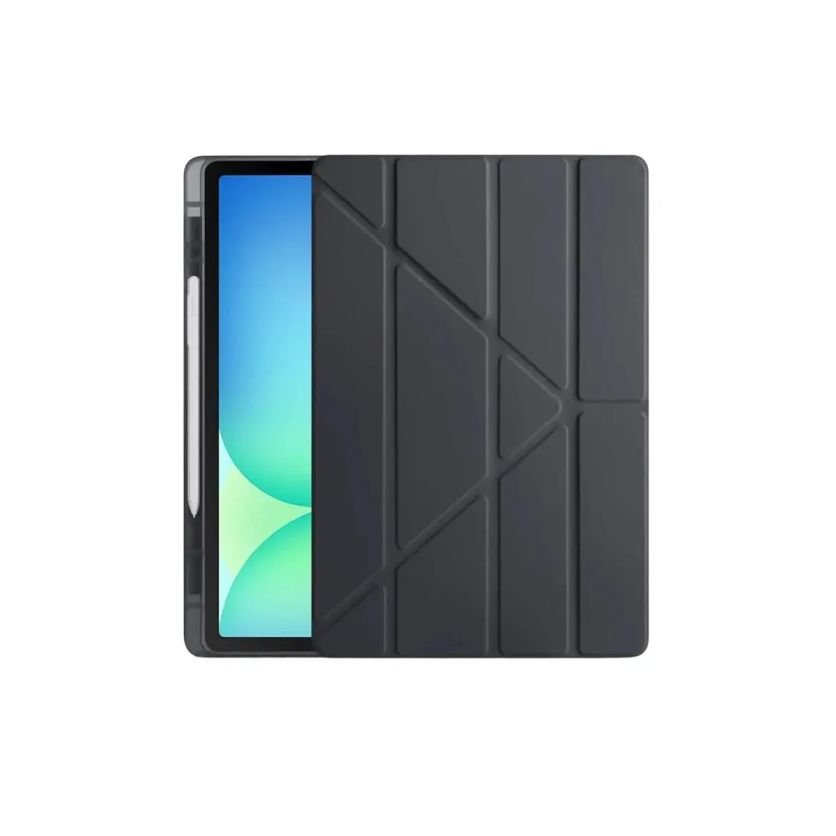 Apple İpad Pro 11 (2024) Kılıf Kalemlikli Hugo Tablet Kılıfı - Siyah
