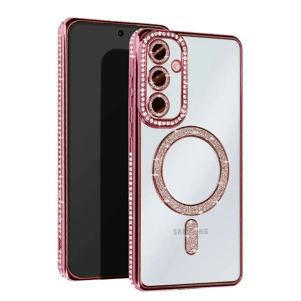 Samsung Galaxy S25 Edge Joke Simli Magneticsafe Kılıf - Pembe