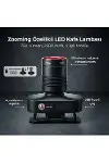 BXT1FL 10W Şarj Edilebilir Kafa Feneri 750 Lümen 2500mAh 4 Işık Modlu Zoom Özellikli LED Kafa-4