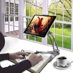 360 Derece Dönebilen Mutfak Masaüstü Telefon Tablet Tutucu Ayarlanabilir Esnek Ayaklı Metal-2
