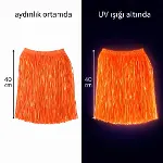 Neon Turuncu Hawaii Parti Eteği 40 Cm-1