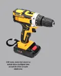 24 Parça Çift Bataryalı Akülü Darbeli Matkap – Güçlü Motor, Metal Dişli, LED Işıklı-2