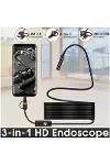Endoskop 3 İn 1 Yılan Kamera Usb cro Usb Type-c 20 Metre Sert Kablo-4