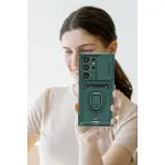 Samsung Galaxy S25 Ultra Kılıf Zuma Kartvizitli Yüzüklü Silikon - Pembe-3
