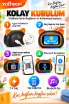 TF39 PRO Yapay Zekalı Bluetooth Hoparlör – Renkli Ekran, RGB Işık, Alarm ve Saat-4