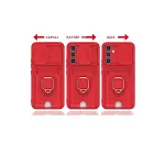 Samsung Galaxy A54 5g Kılıf Zuma Kartvizitli Yüzüklü Silikon - Lacivert-4