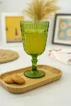 Allegra Koyu Yeşil Kadeh Bardak - 450 ml Tekli Akrilik Malzeme - Cam Değildir Kırılmaya Dayanıklı-2