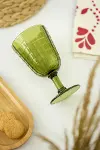 Allegra Koyu Yeşil Kadeh Bardak - 450 ml Tekli Akrilik Malzeme - Cam Değildir Kırılmaya Dayanıklı-3