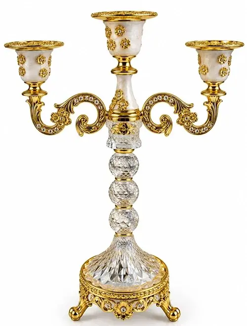 Kristal Şamdan Mumluk Alk6394