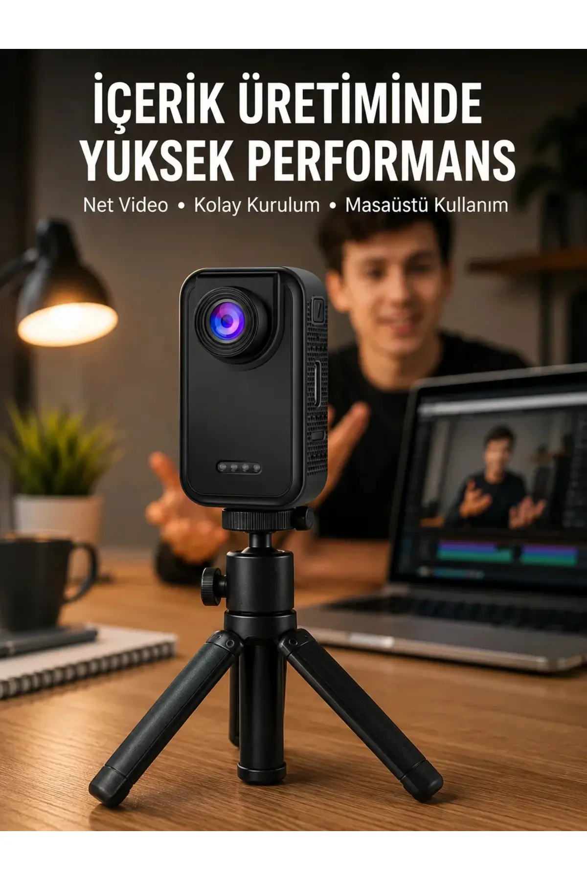 Günlük Kullanıma Uygun Mini Video Kamera Vlog Çekimleri İçin Yeni Nesil